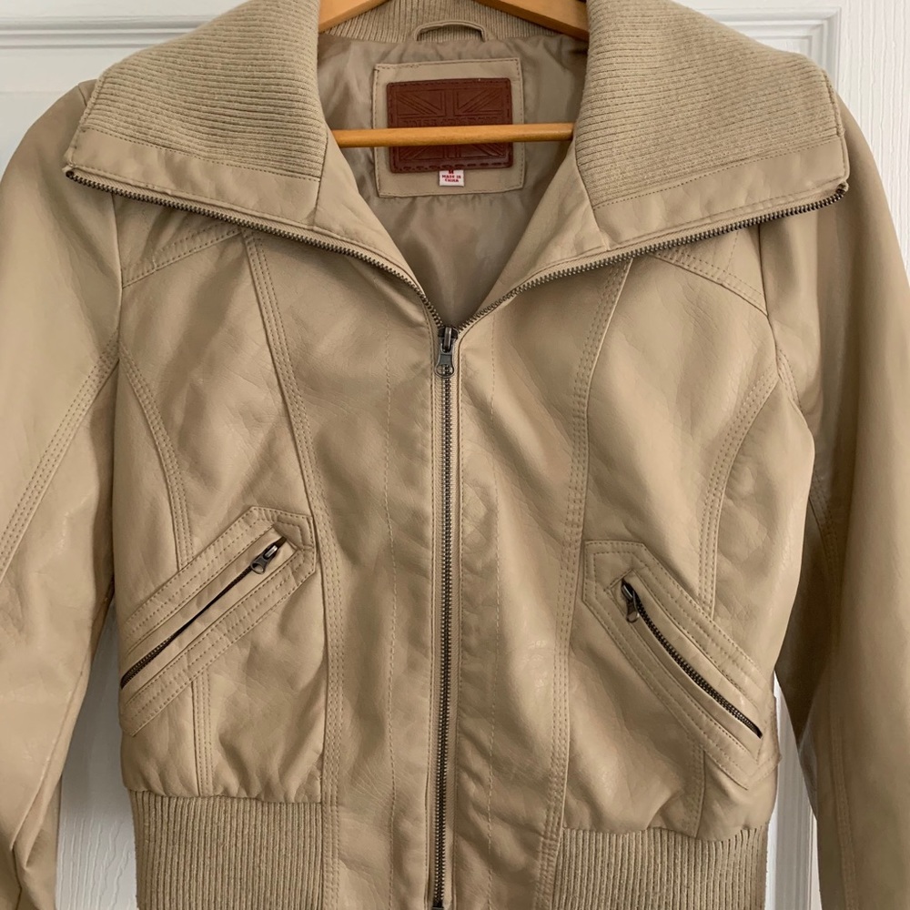 Tan Bomber Jacket